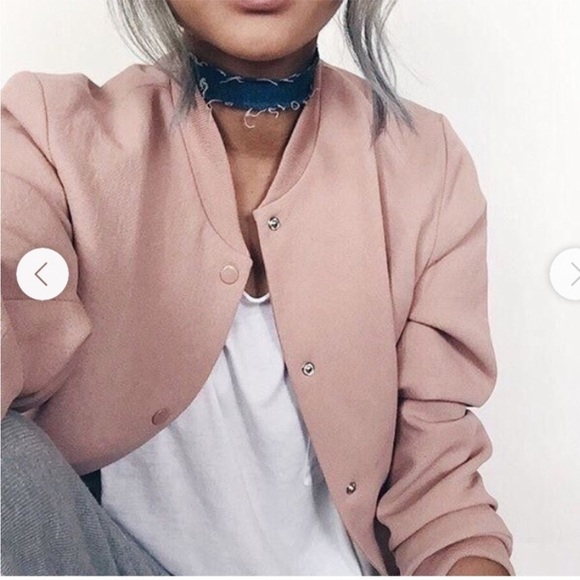 Aritzia Jackets & Blazers - Aritzia Wilfred Poussin Bomber Jacket pink Large
